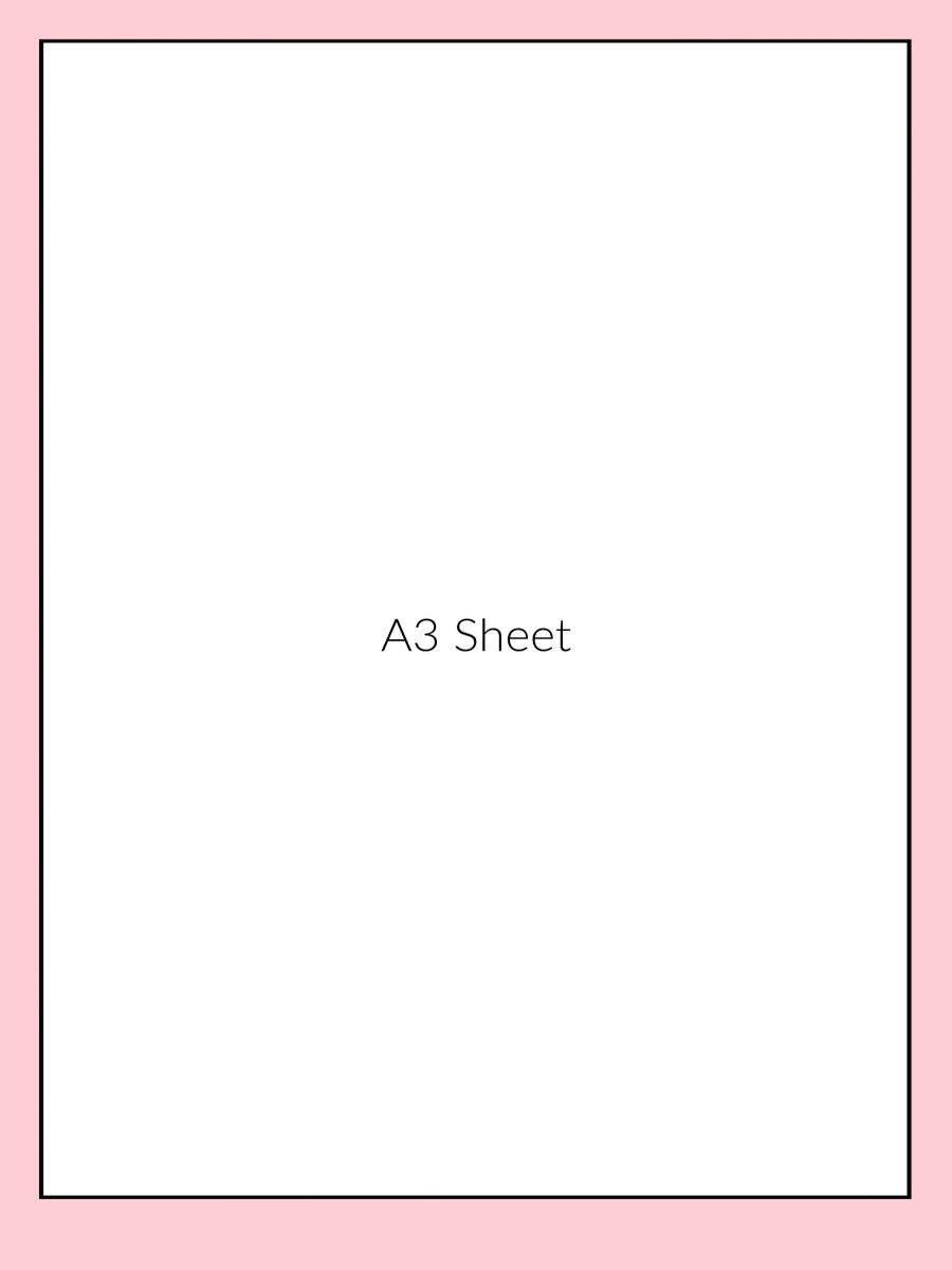 Custom A3 Cake Topper