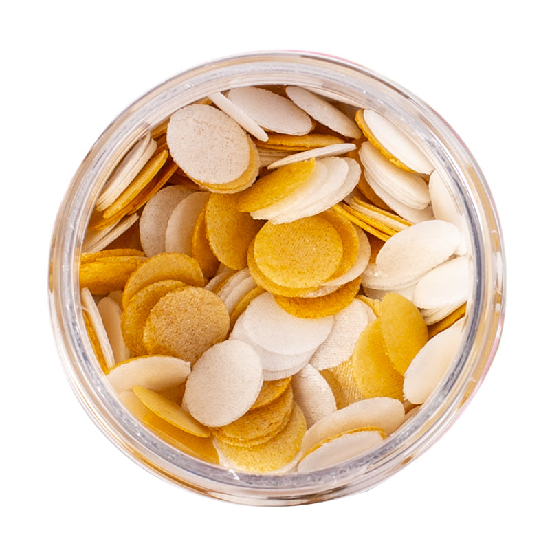 White & Gold wafer Confetti