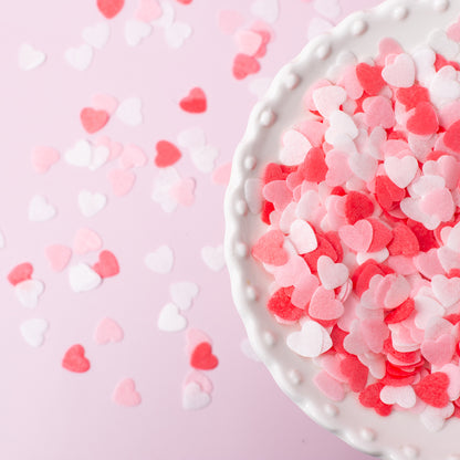 Wafer pink heart mix  -  9g