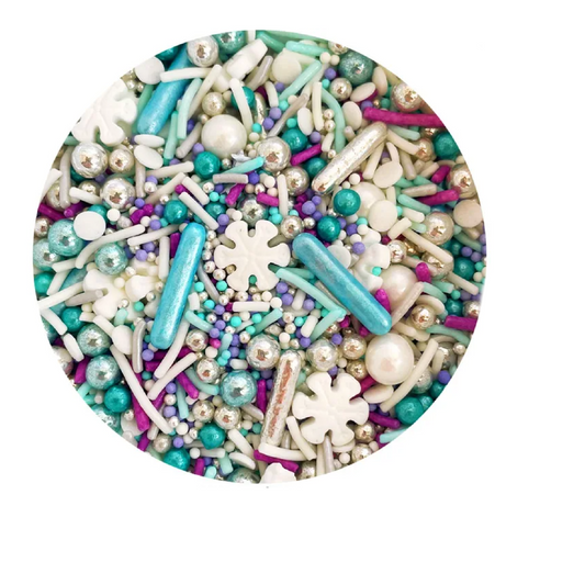 Frozen Snowflake sprinkles, elsa cake snow flakes Edible Sprinkles Cake Baking