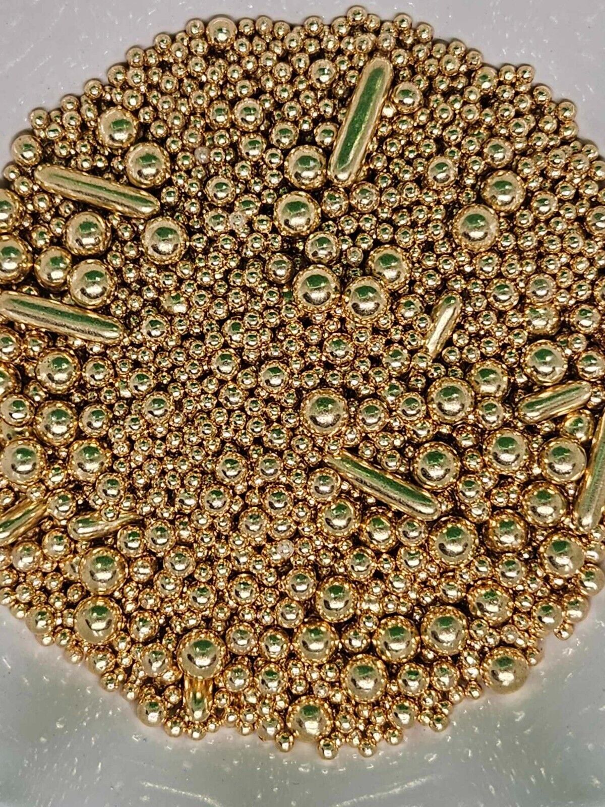 Gold Metallic edible birthday sprinkles Edible Cake Baking Decoration