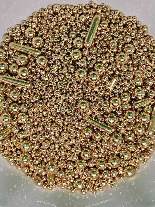 Gold Metallic edible birthday sprinkles Edible Cake Baking Decoration