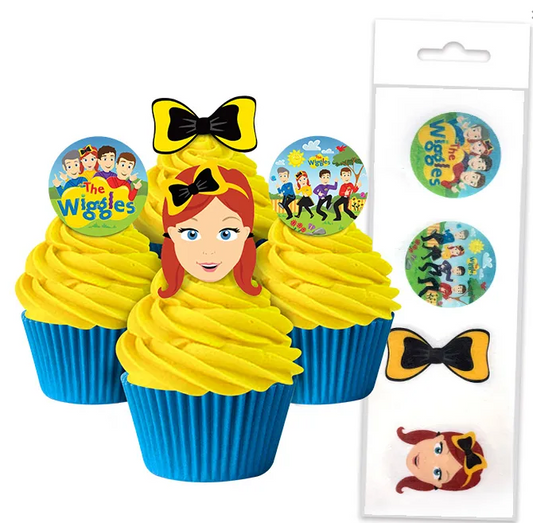The Wiggles Cupcake Toppers  - 16pc, cake toppers, birthday cupcakes