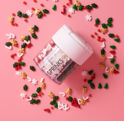 Christmas 6 Cell Sprinkles (85g) – Festive Multi-Mix Sprinkle Set by Sprinks