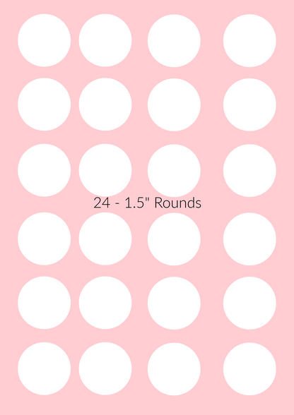 Custom Pre-cut Cupcake Toppers