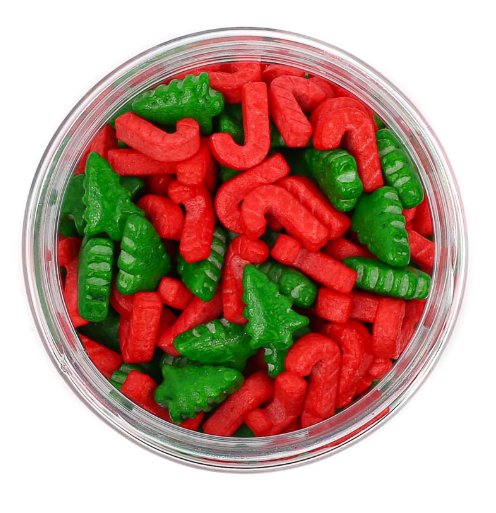 Santa’s Coming Sprinkle Mix 65g – Christmas Sprinkles for Cupcakes, Cookies & Cakes | By Sprinks