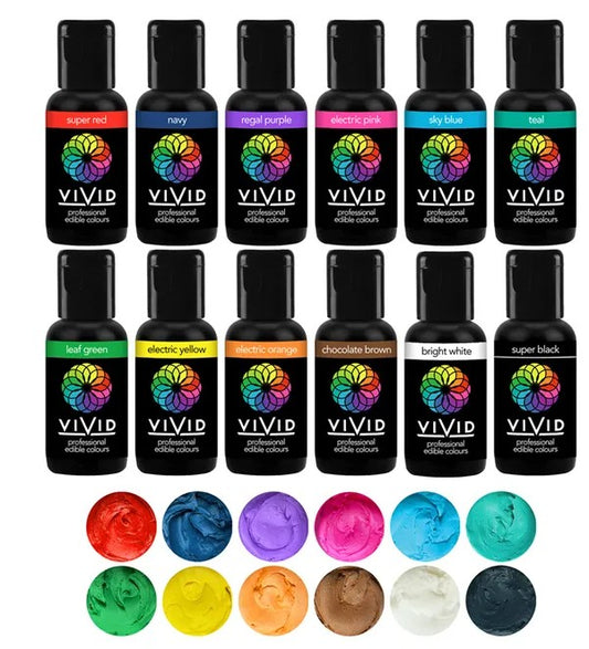 Vivid Gel Colours - 12 Pk