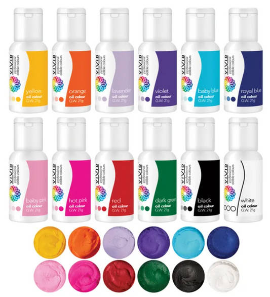 VIVID | PRIMARY PACK | OIL COLOURS | 12 x 21G
