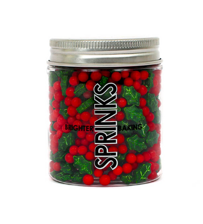 Deck the Halls Sprinkles (80g) – Christmas Sprinkle Mix for Cupcakes, Cookies & Cakes | By Sprinks