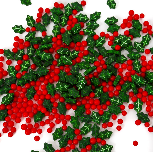 Deck the Halls Sprinkles (80g) – Christmas Sprinkle Mix for Cupcakes, Cookies & Cakes | By Sprinks