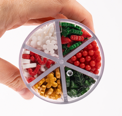 Christmas 6 Cell Sprinkles (85g) – Festive Multi-Mix Sprinkle Set by Sprinks