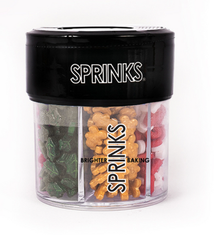 Christmas 6 Cell Sprinkles (85g) – Festive Multi-Mix Sprinkle Set by Sprinks