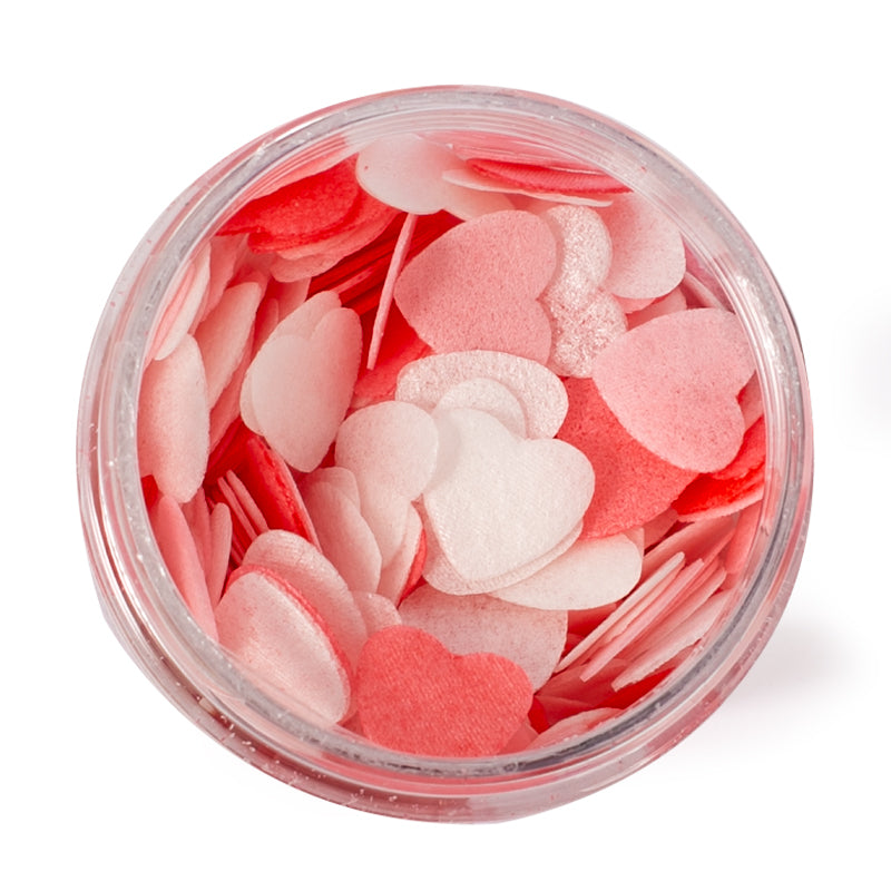 Wafer pink heart mix  -  9g
