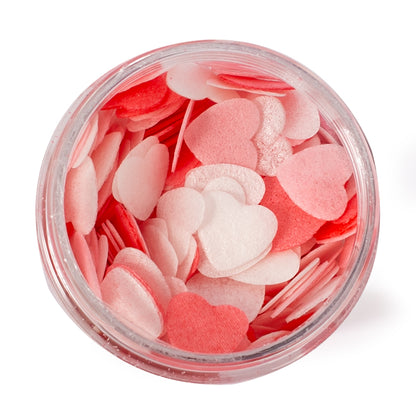 Wafer pink heart mix  -  9g