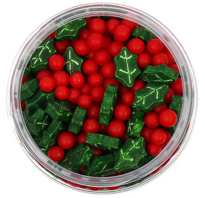 Deck the Halls Sprinkles (80g) – Christmas Sprinkle Mix for Cupcakes, Cookies & Cakes | By Sprinks