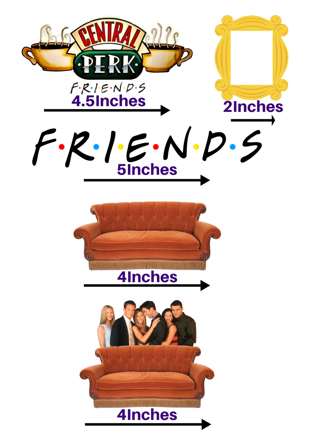Friends - Edible Icing Sheet PRE-CUT – Creative Edible Images