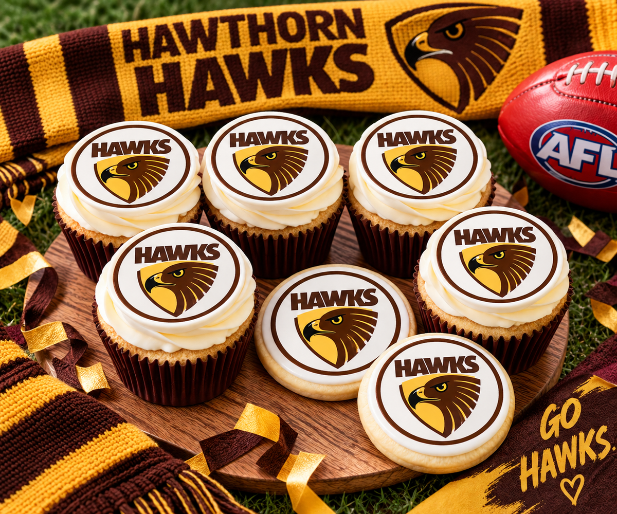 AFL Grand Final Cupcake Toppers | Pre-Cut Edible Images - PRE-ORDER