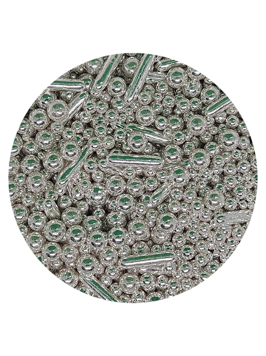 Silver Metallic Sprinkles